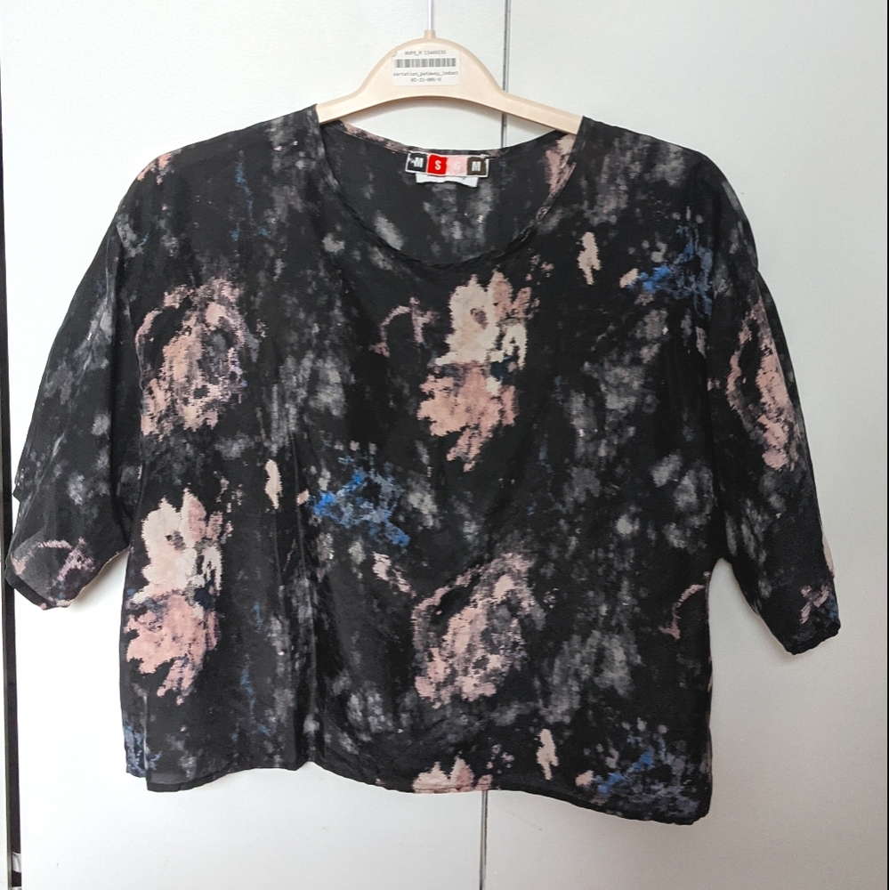 MSGM top 100% silk